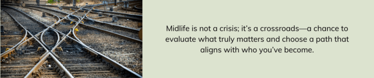 Midlife crisis. Purpose, meaning, transition. Midlife Crossroads Academy