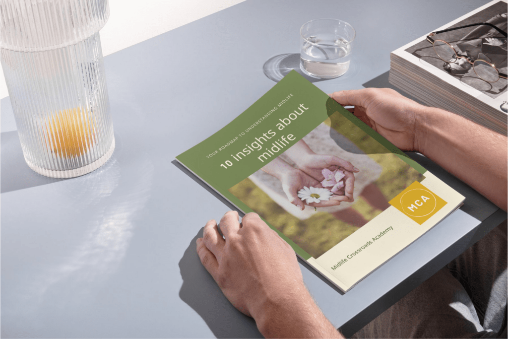 Midlife crisis. Purpose, meaning, transition. Midlife Crossroads Academy