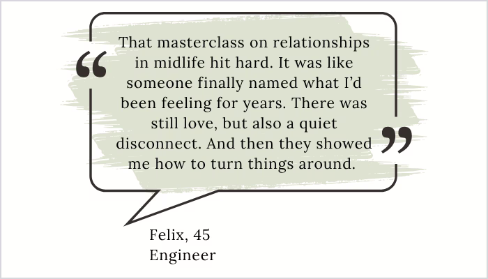 Midlife crisis. Purpose, meaning, transition. Midlife Crossroads Academy
