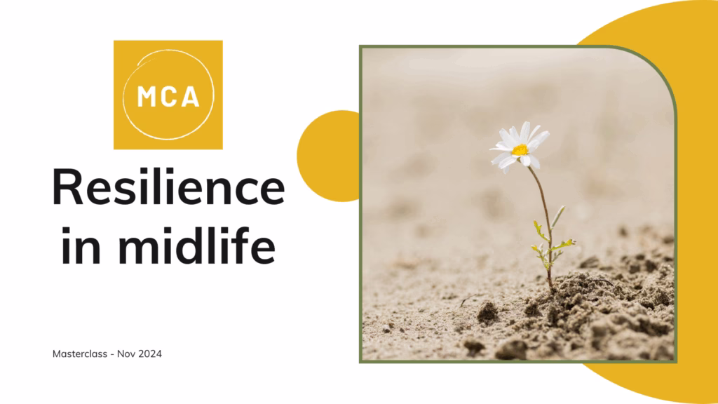 Midlife crisis. Purpose, meaning, transition. Midlife Crossroads Academy